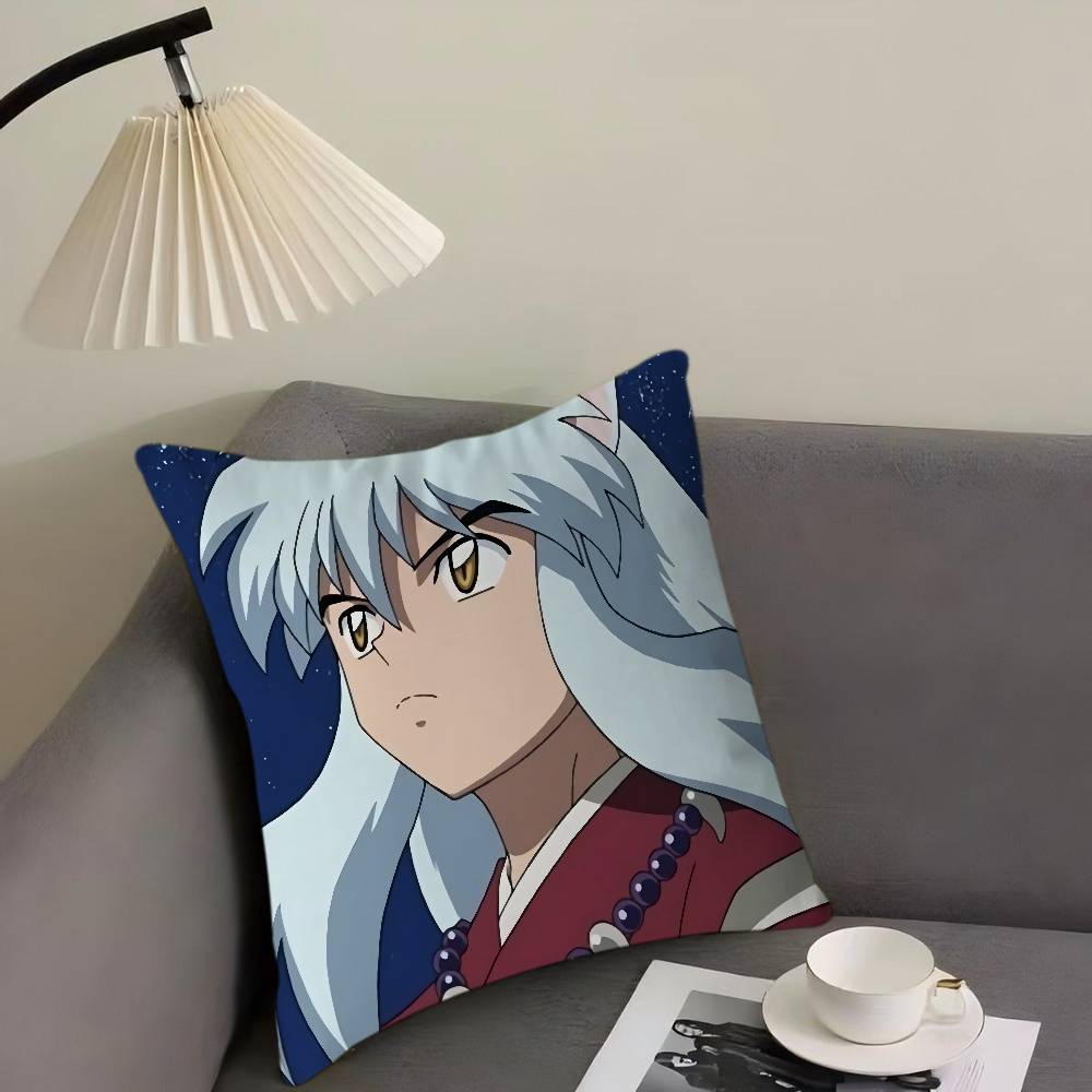 InuY-Yasha Cartoon Animation Cushion Cover Pillowcase Upholstery Sofa Throw Pillow Home Decor Pillowcas