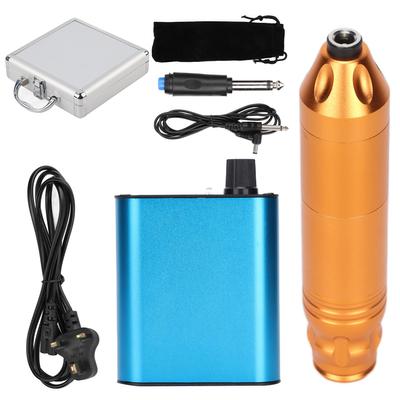 Tattoo Machine Set Wireless Foot Pedal Power Supply Adjustable Motor Tattoo Pen for Novice