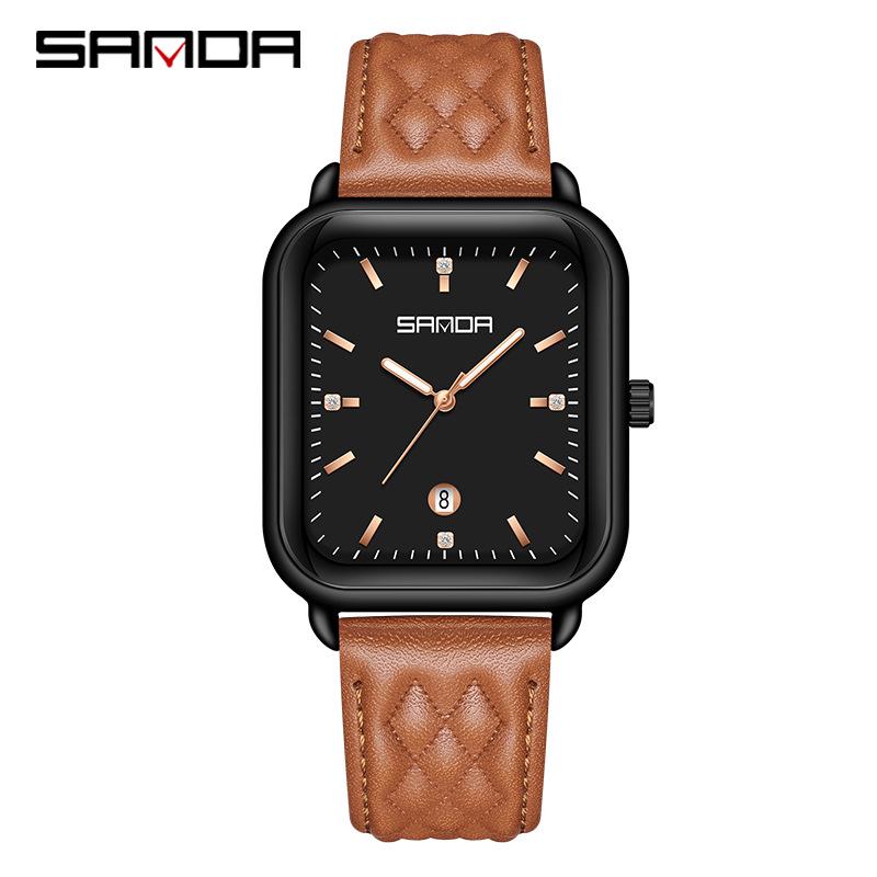 Sanda Waterproof Ladies Elegant Square Watch