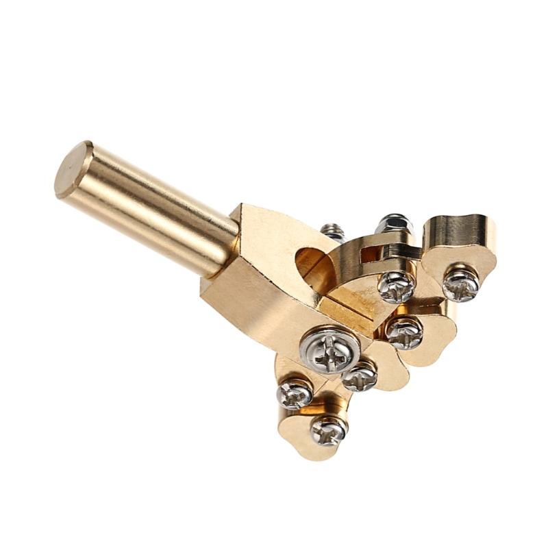 Brass Guitar Fret Press Tool Adaptive Design Suitable for Fingerboard Repair with Nonslip Grooves and Detachable Head
