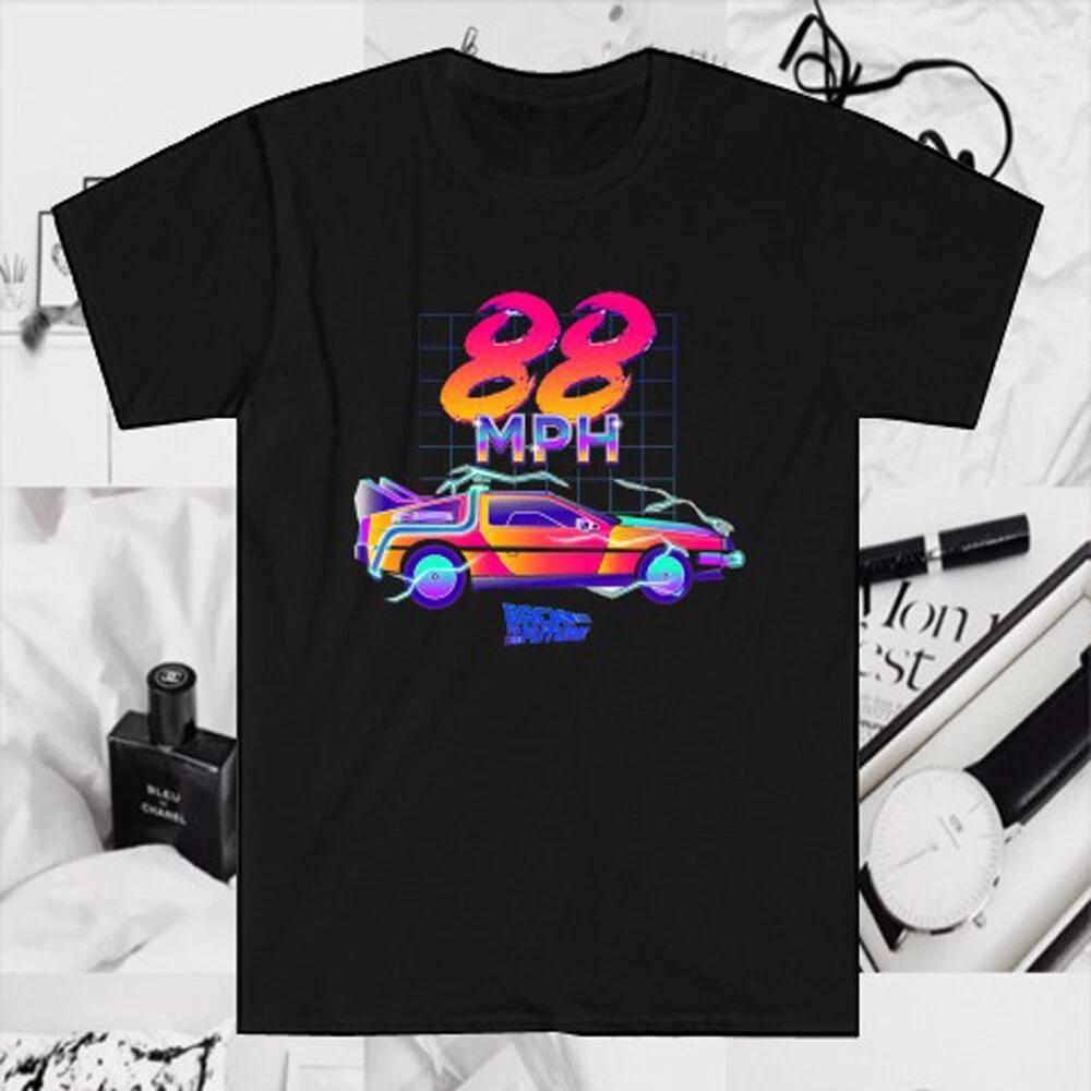 Back To The Future Movie 88 MPH Men s Black Size S to 5XL L