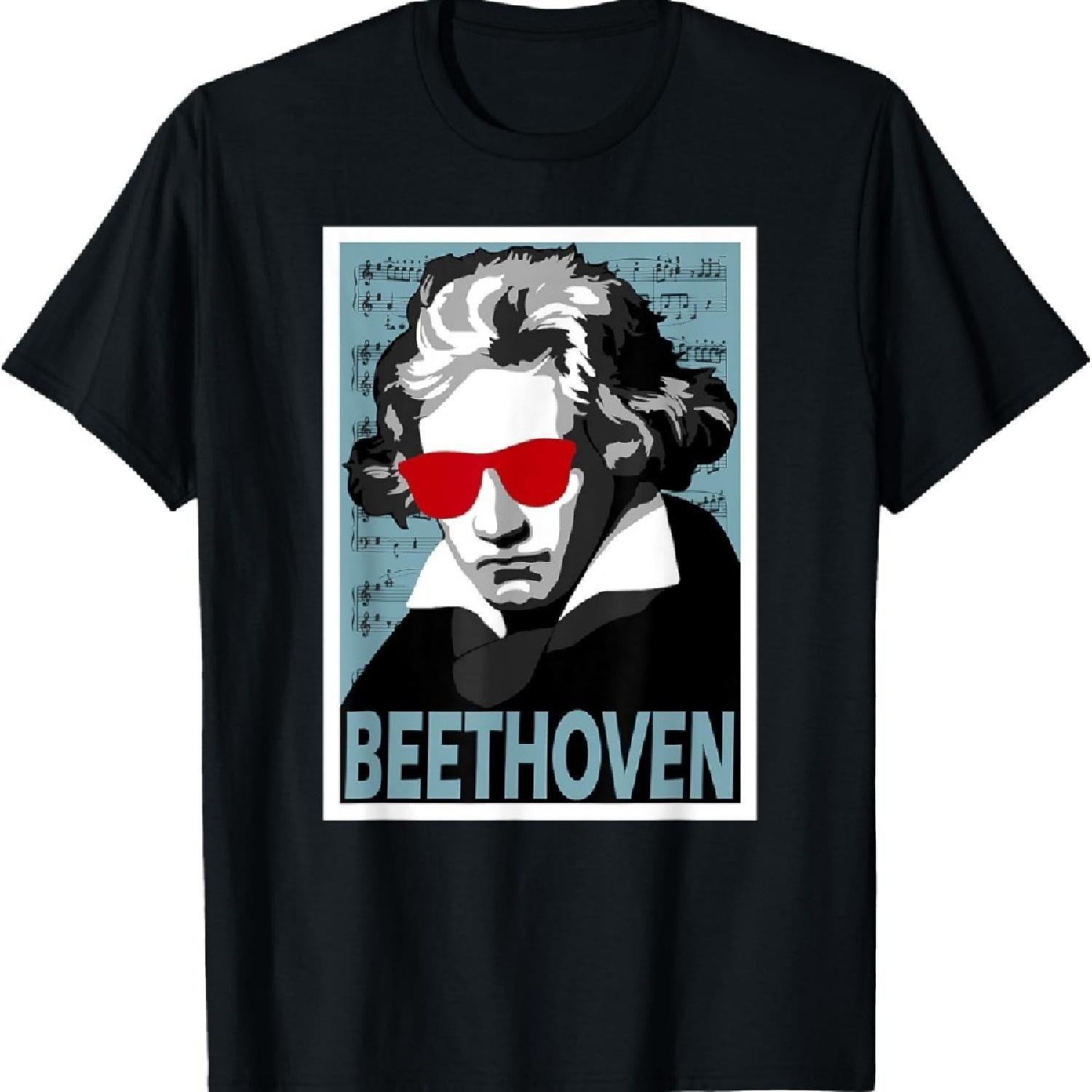 

Ludwig van Beethoven Poster Style Graphic T-Shirt T-Shirt XXXXXL чорний