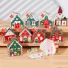 Christmas Gingerbread House Candy Box Merry Christmas Decoration For Home 2025 New Year Gift Cookie Packaging Box Xmas Ornament