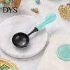 Wax Seal Crafting Supplies Spoon with Ergonomic Handle, Non-Stick Sealing Stamp Melting Spoon, Warmer for Envelope & Letter Art Crafts Heat Resistant