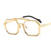 Punk Metal Polygon Sunglasses Men and Women Personality European and American Fashion Sunglasses