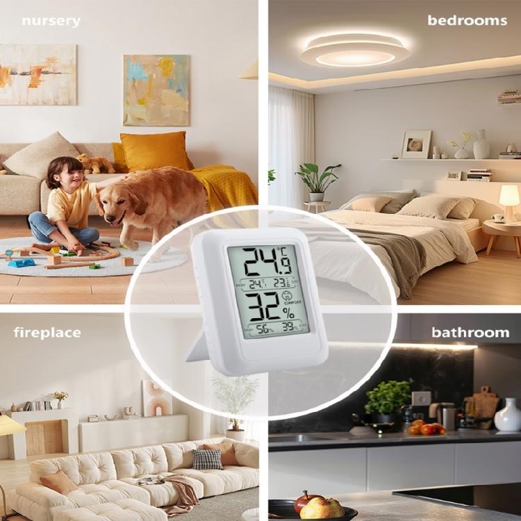 Accurate Room Thermometers Hygrometer Double Display Humidity Temperature Sensor Battery Operated For Living Room Office