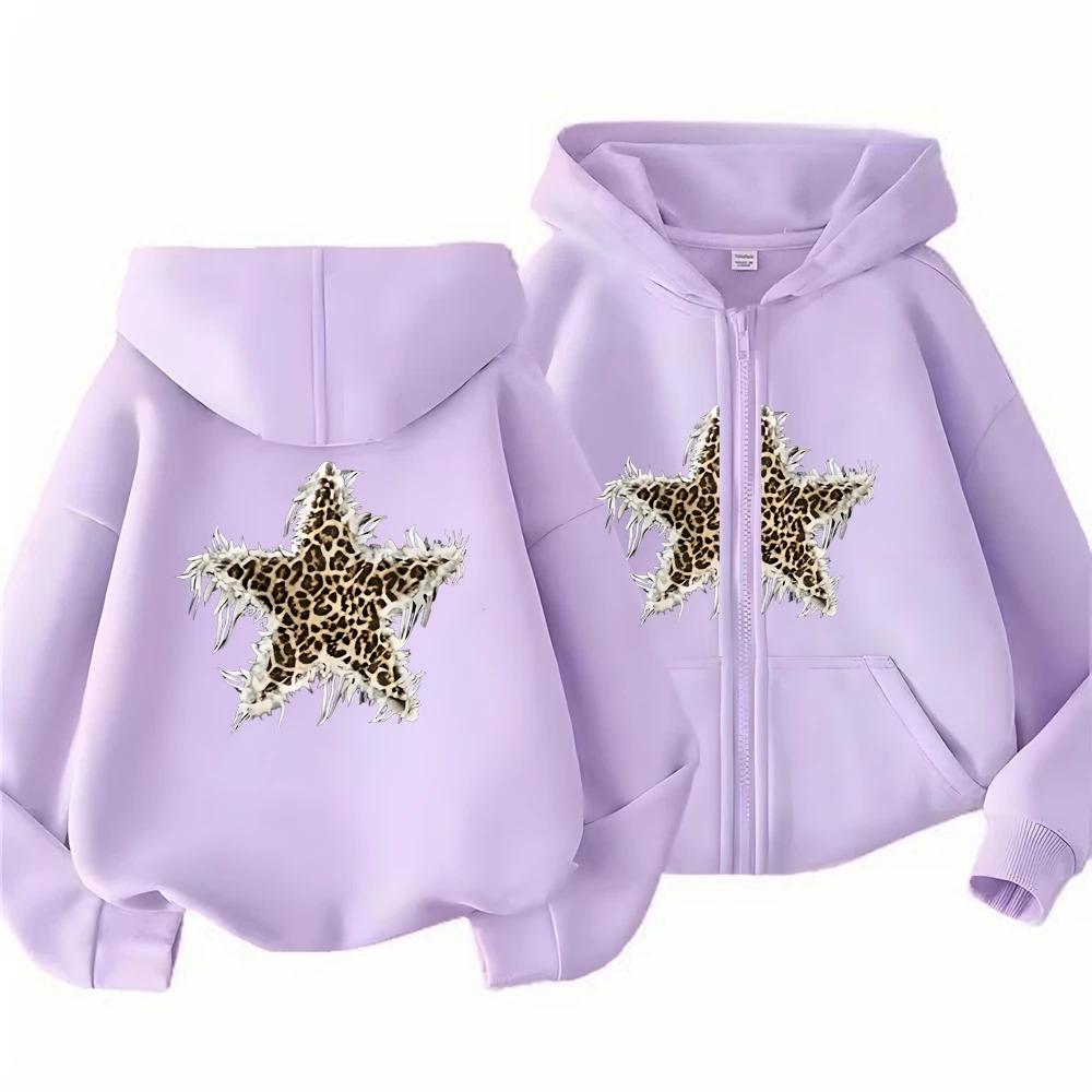 Girl Hoodie Zip Up Tops Pink Black Gray Hoodies Kid Autumn Zipper Style Children Outdoors Coat