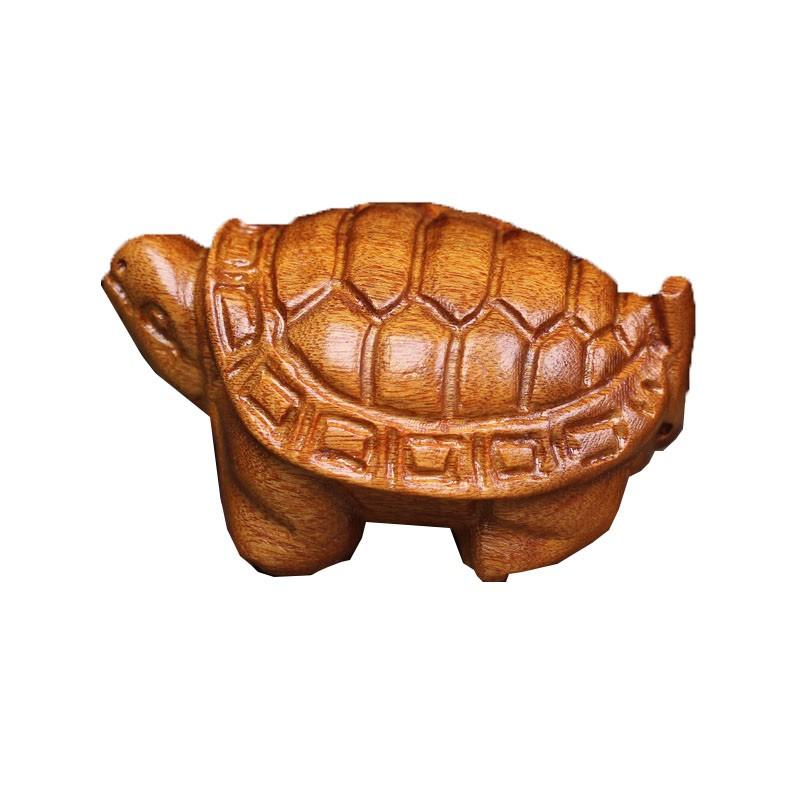 Miniatur Schildkrötenfigur Ornament Holzgeschnitztes Tier Schildkrötenhandwerk Lustige Geschenke Schreibtischzubehör Heimdekoration Neujahrsgeschenk
