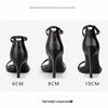 2024 Summer Black Stiletto Heels - One-Strap Sexy Niche Fairy Style Sandals