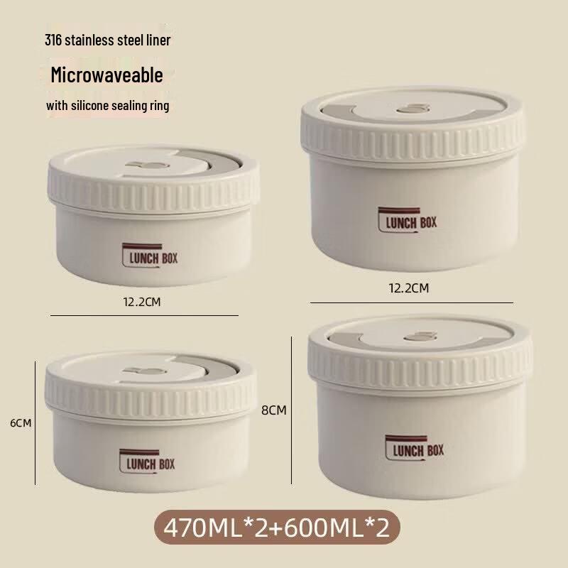 Qiwei 316L Stainless Steel Portable Insulated Lunch Box