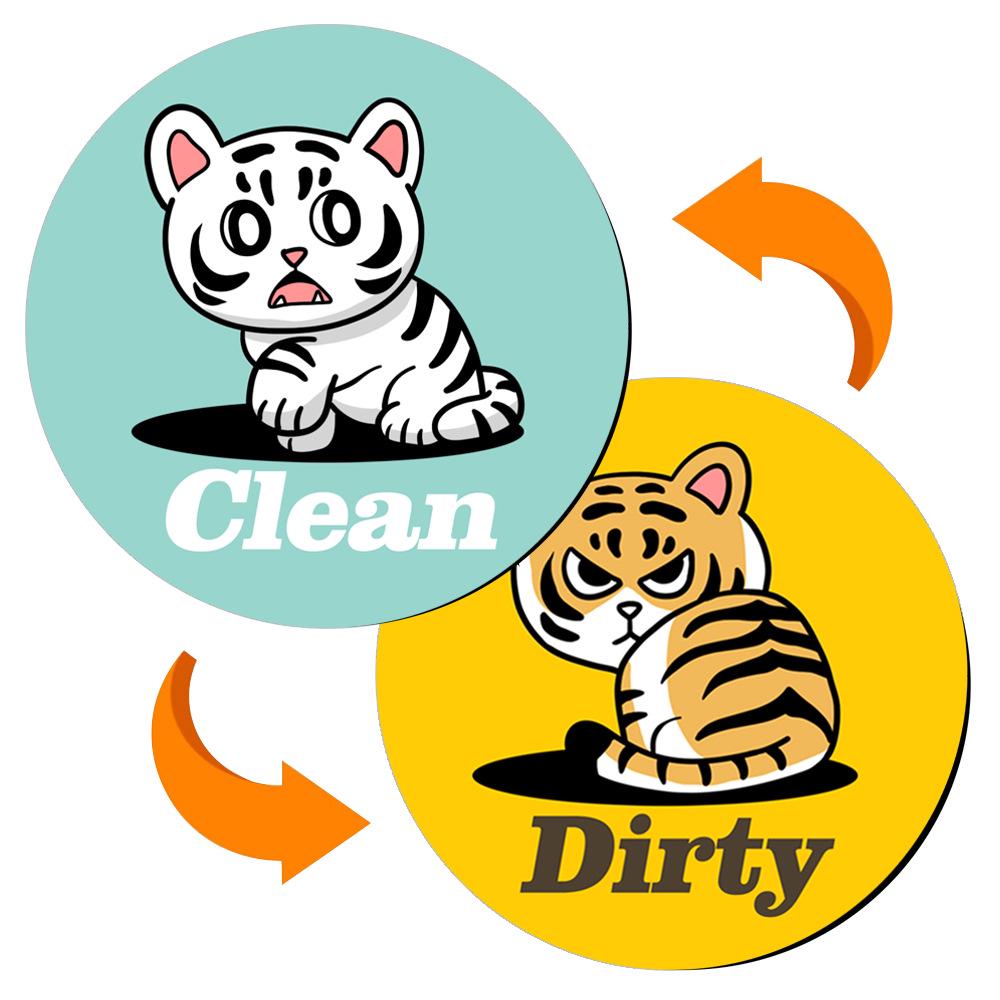 Double-Sided Magnetic Dishwasher & Refrigerator Decoration Stickers