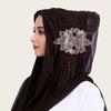 Shiny Sequin Embellished Headscarf Light Luxury Long Scarf Elegant Head Wrap Turban  Festival