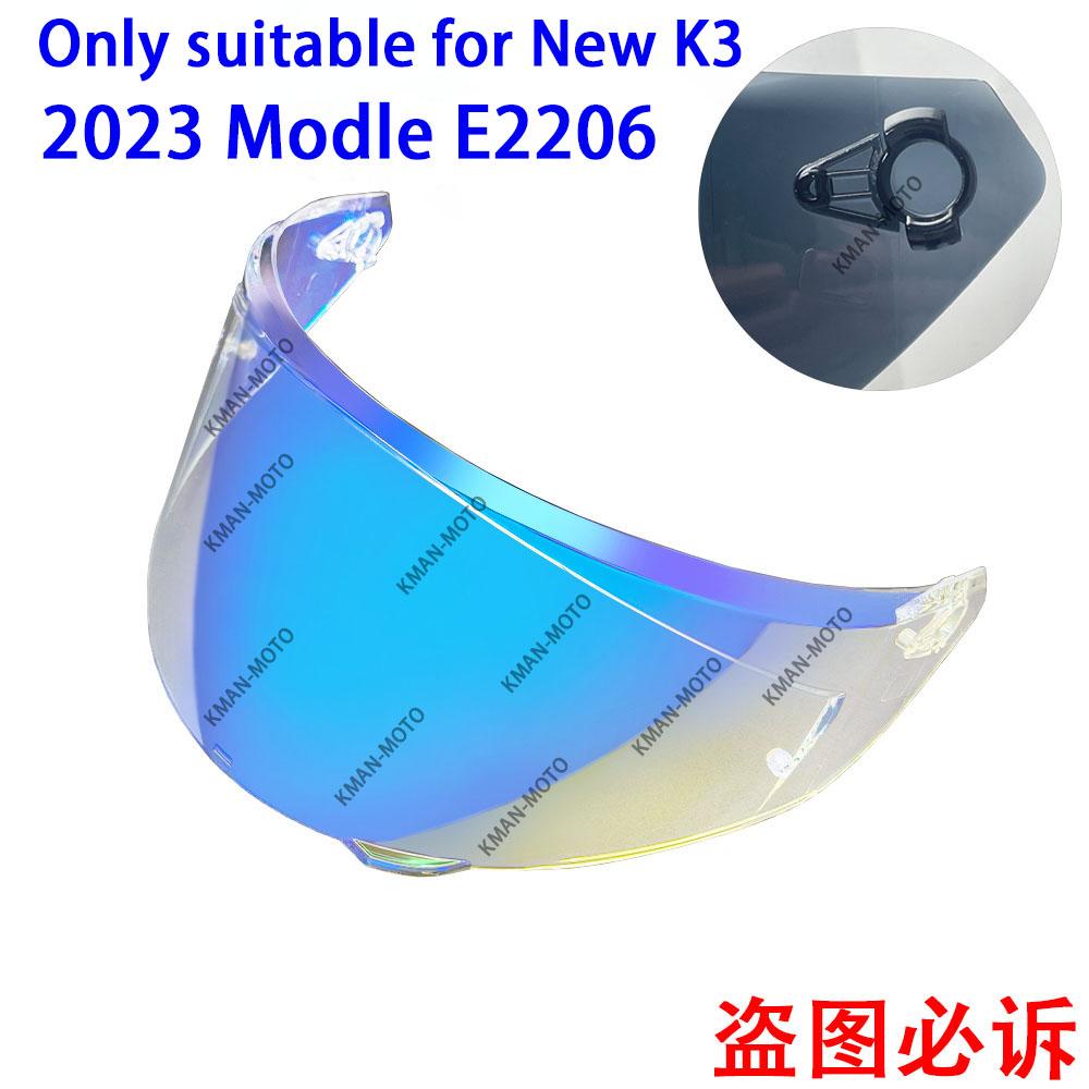 K3 Visor for AGV K3 Shield 2026 New Mold E2206 Photochromic Old K3 High Strength Sunscreen Capacete WindshielHelmet Visor Shield