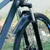 2 Adet Bisiklet Çamurluğu PP Yumuşak Plastik Uygun Bisikletler MTB DH Arka Amortisör BIKE Kalınlaştırılmış Sıçrama Koruması Aksesuarı
