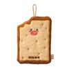 Hand Towel with Lanyard Design, Quick Absorbent Hanging Hand Towel, Cartoon Cheese Toast Design Bathroom Towel for Home Use