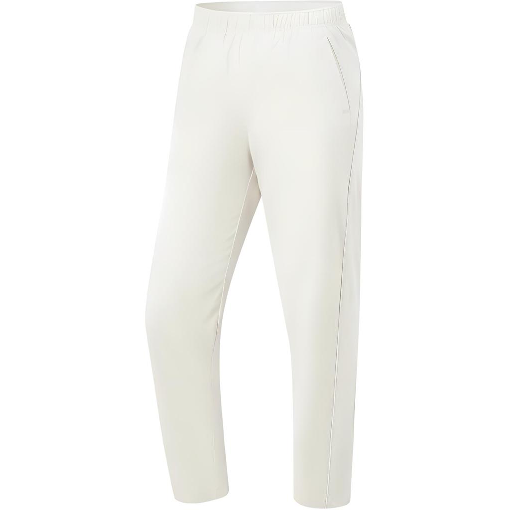 Li Ning Fitness Series Solid Color Mid Waist Comfortable Breathable Straight Leg Sports Long Pants Women pants Silver-Birch-Gray AYKU480-1