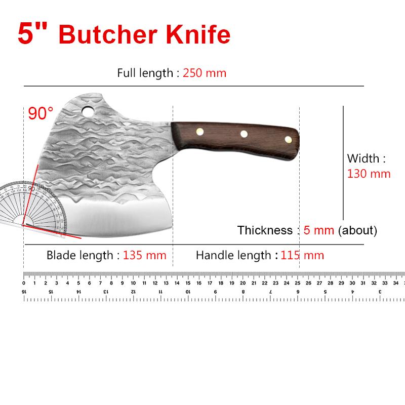 

Кухонный нож из нержавеющей стали, нож шеф-повара, прочный нож для костей, топор, нож для нарезки мяса, рыбы, овощей