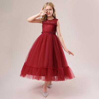 Wedding Evening Children Princess Party Pageant Long Gown Kids Dresses for Girls Formal Clothes 5-12 Years