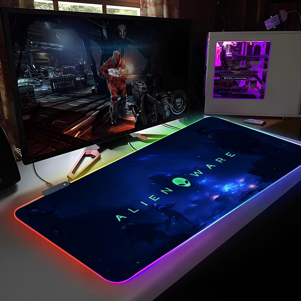 

Alienware Mouse Pad RGB Backlit Mouse Pad Laptop Mouse Pad Laptop Gamer Computer Desk Gaming Accessories RGB600x300x3mm