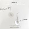 Handmade Elegant Pearl Tassel Earrings: Chic & Unique Design