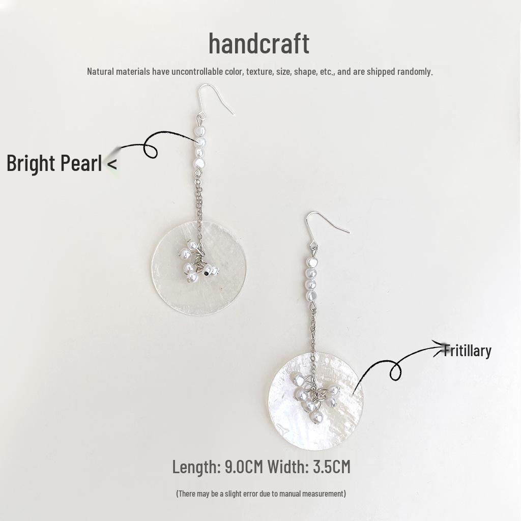 Handmade Elegant Pearl Tassel Earrings: Chic & Unique Design