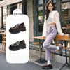 Foam Sole Sheepskin Pad Loafers Women's Autumn Platform Fashion Single Shoes British Style Leather Women's Shoes