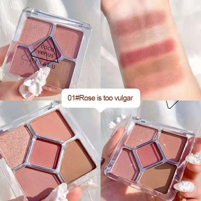 5 Color Eye Shadow Palette Easy To Color Matte Pearlescent Shiny Eye Shadow Makeup