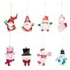 Snowman Santa Claus Snowman Pendant Plastic Xmas Ornaments Cute Christmas Hanging  Kids Xmas Gift