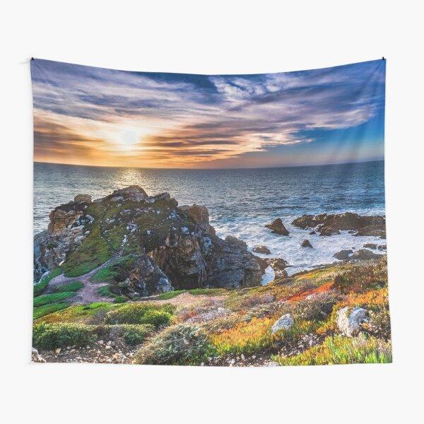 Ocean Sunset Tapestry Beach Wave Wall Hanging Tapestries Sky Cloud Scenery Tapestry  Home Decor for Bedroom Dorm Living Room