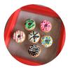 Kawaii  Miniature Chocolate Donuts Resin Flat Back Simulation Food Donut Cabochon for Doll House DIY Scrapbooking