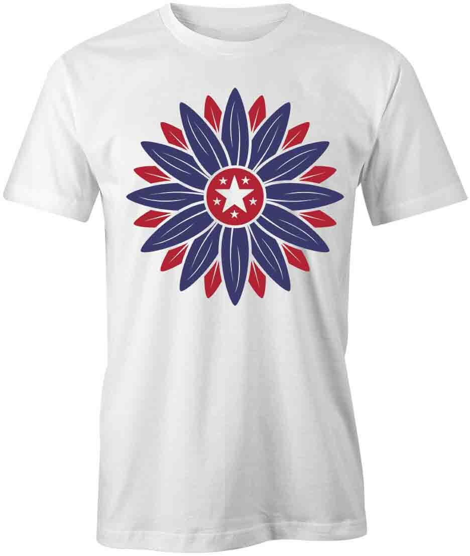 SUNFLOWER TShirt Tee Short-Sleeved Cotton USA PATRIOTIC CLOTHING S1WSA369 XL