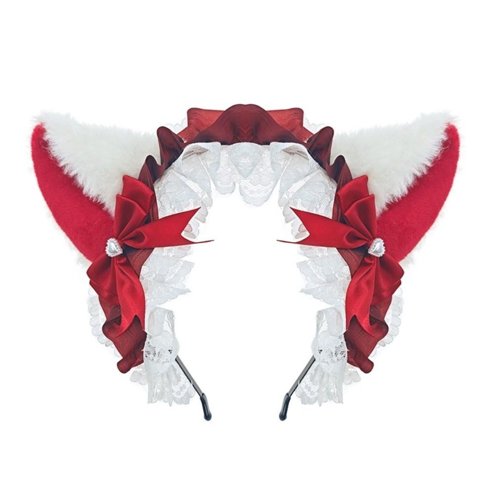 Handmade Cat Ear Headband Lolita Simulation Animal Ears Hairband New Furry Hair Band Cosplay