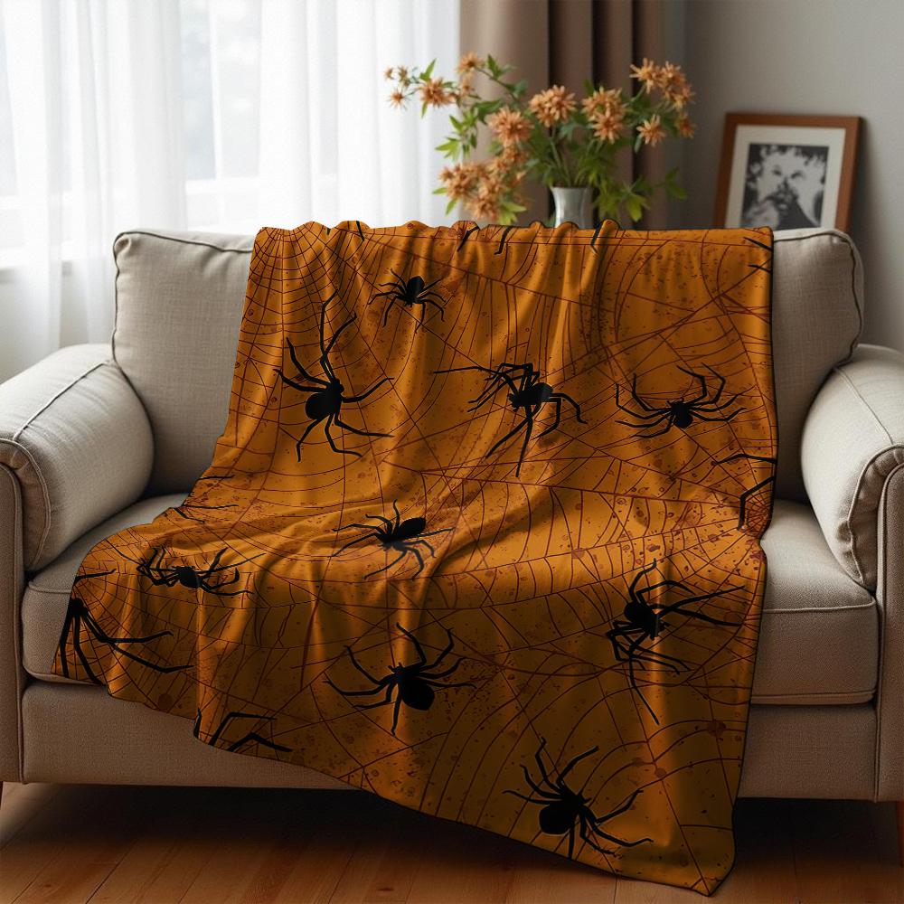 Vintage Multicolor Star Grid Cartoon Anime Print Flannel Blanket Soft Warm Throw for Kids Bedroom Sofa Christmas Office Car