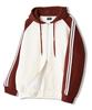 Underoff Raglan Track Zip-Up Hoodie Burgundy