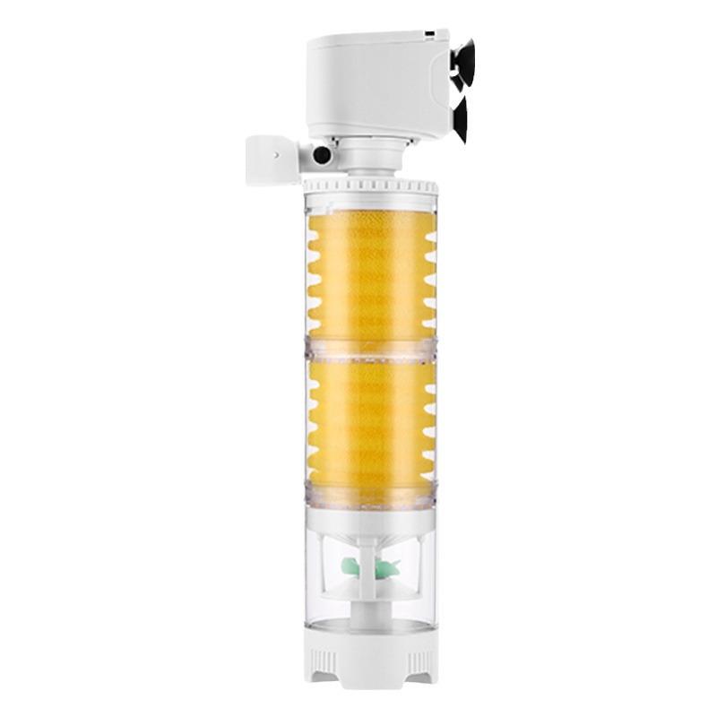 3-in-1 Aquarium Filter & Feces Separator with Built-in Circulating Water Pump