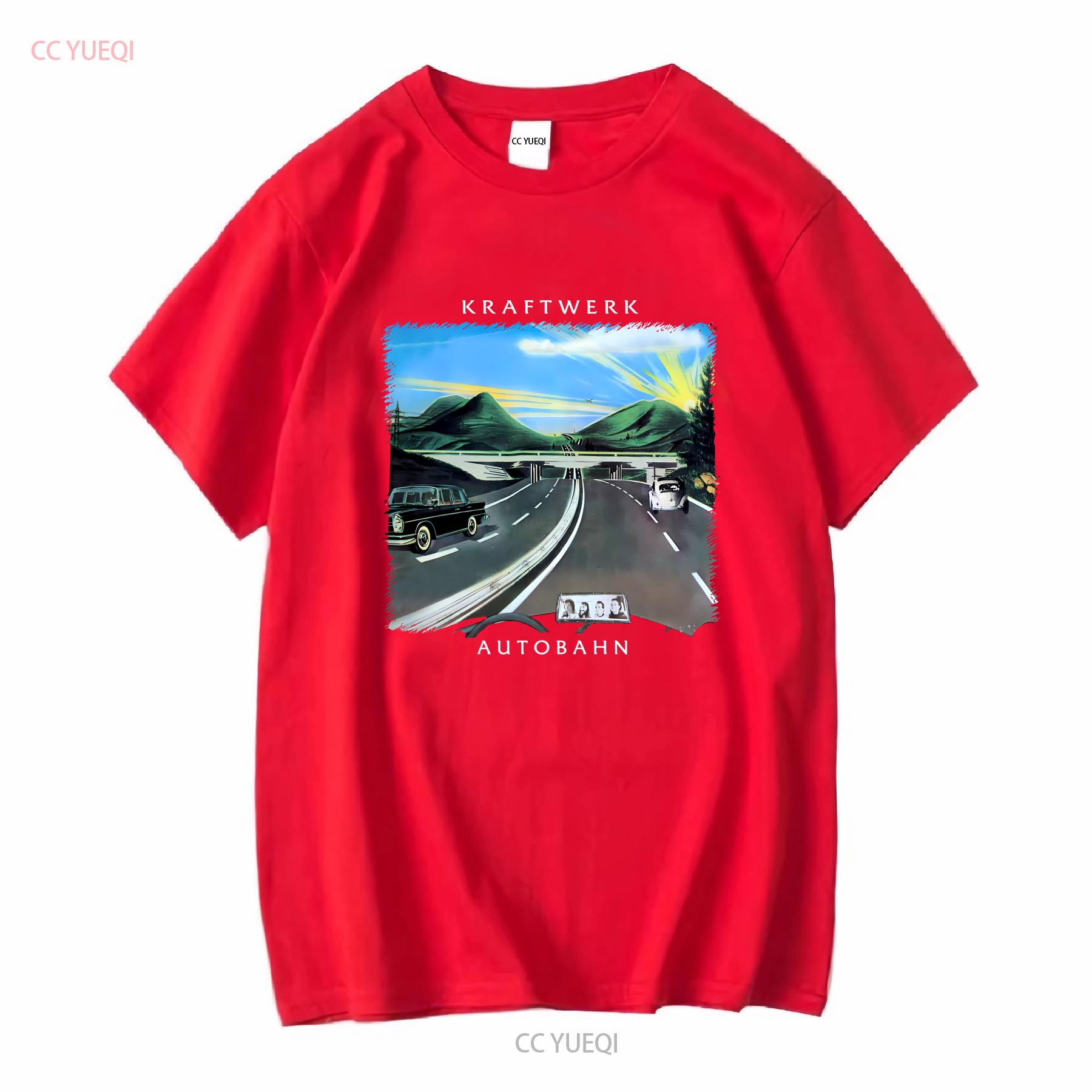 Kraftwerk Autobahn Electronic Music Vintage T Shirt Ralf Hutter Florian Schneider vintage Washed designer clothes Breathable S