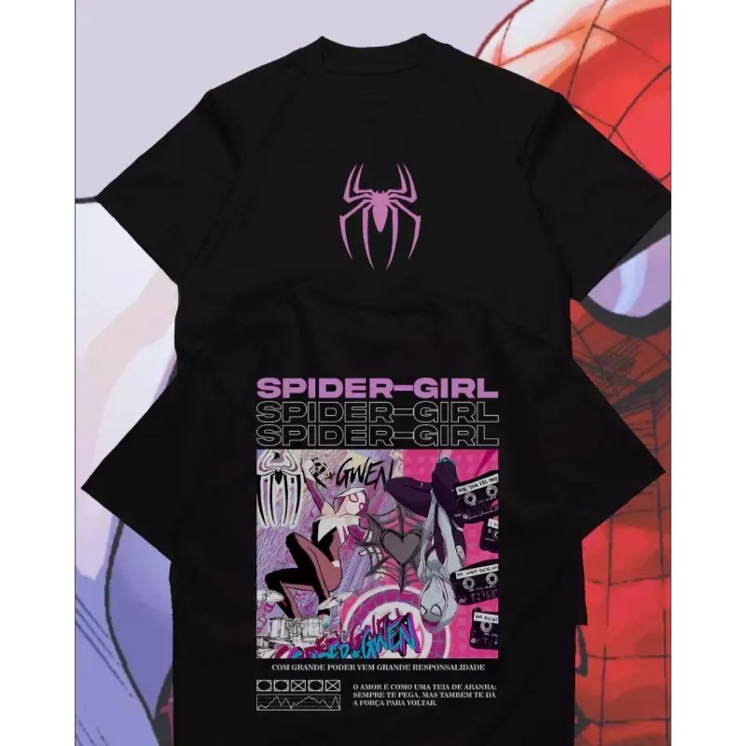 Spider-man Bedrucktes T-Shirt Trend Herren Damen Unisex Sommer Oversized Locker Hip Hop Baumwolle Streetwear Damen Herren Kleidung S schwarz