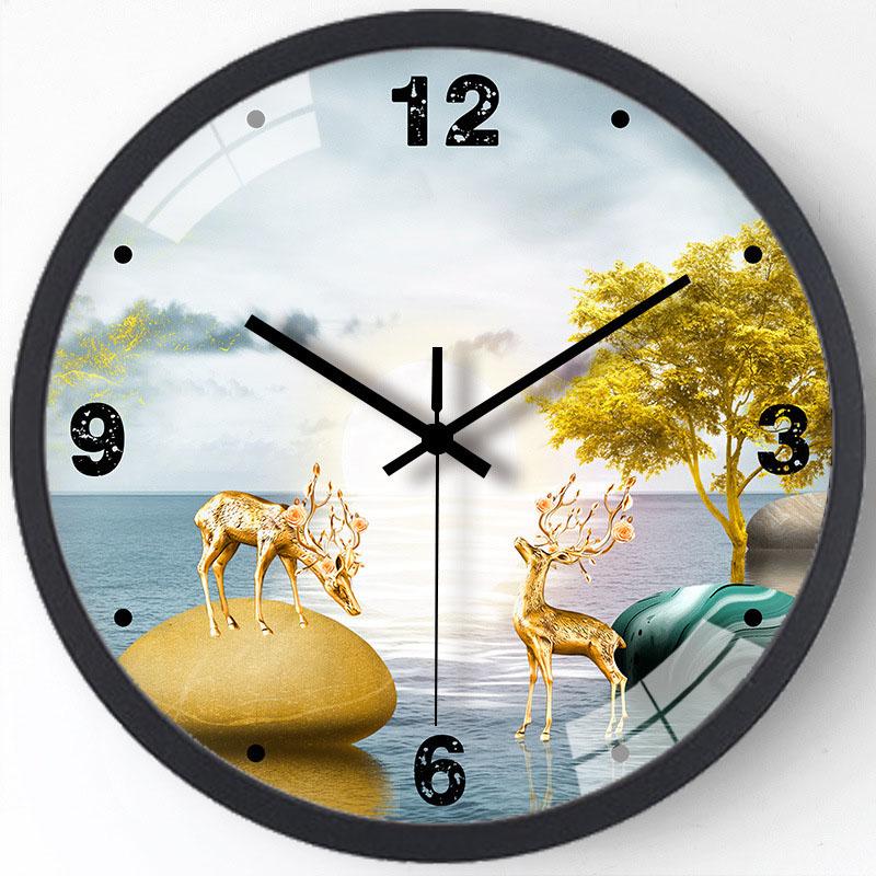 Multiple Sizes Fashion Wall Clock Creative Brand Silent Timepiece For Children Sitting Living Room Bedroom Kitchen Home Decor
