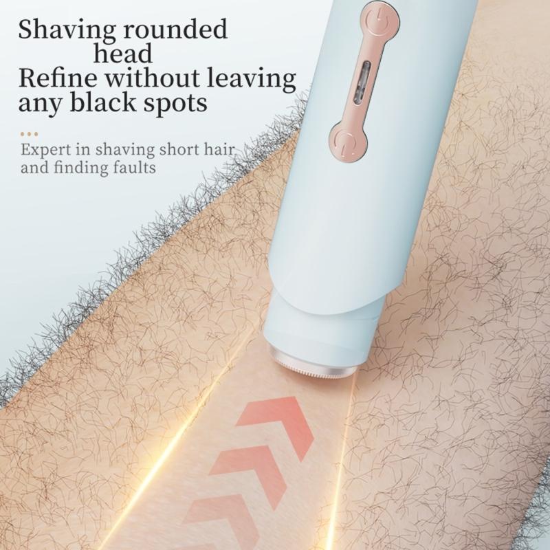 Quiet Motor Personal shavers with Rounded Ceramic Blades for Low Noise Full Body Grooming