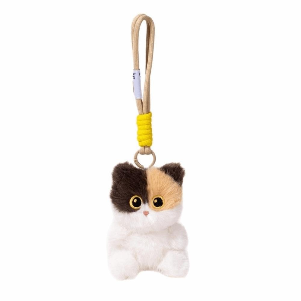 Plush Cat Bag Pendant Soft Fluffy Kitten Key Ring New Plush Cat Keychain Car Keys