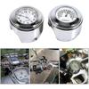 Motorcycle Handlebar Watch, 7/8 "waterproof Motorcycle Handlebar Mount Digital Clock And Temp Thermometer White