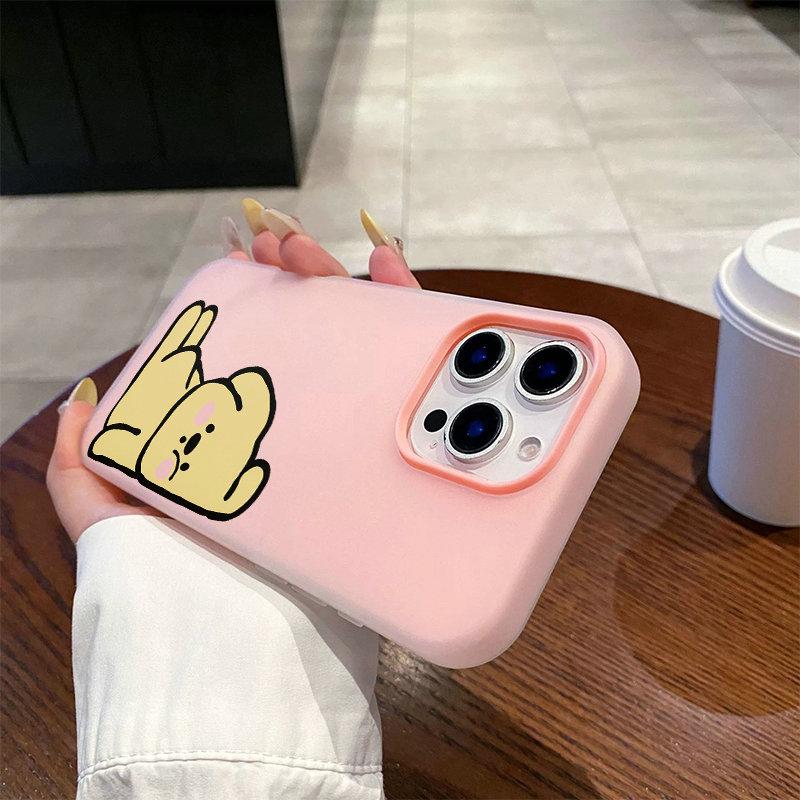 Patterned Matte Frosted Skin Feel Casing PC+TPU 2in1 Tired Dog Printed Protective Cover Soft Back Case