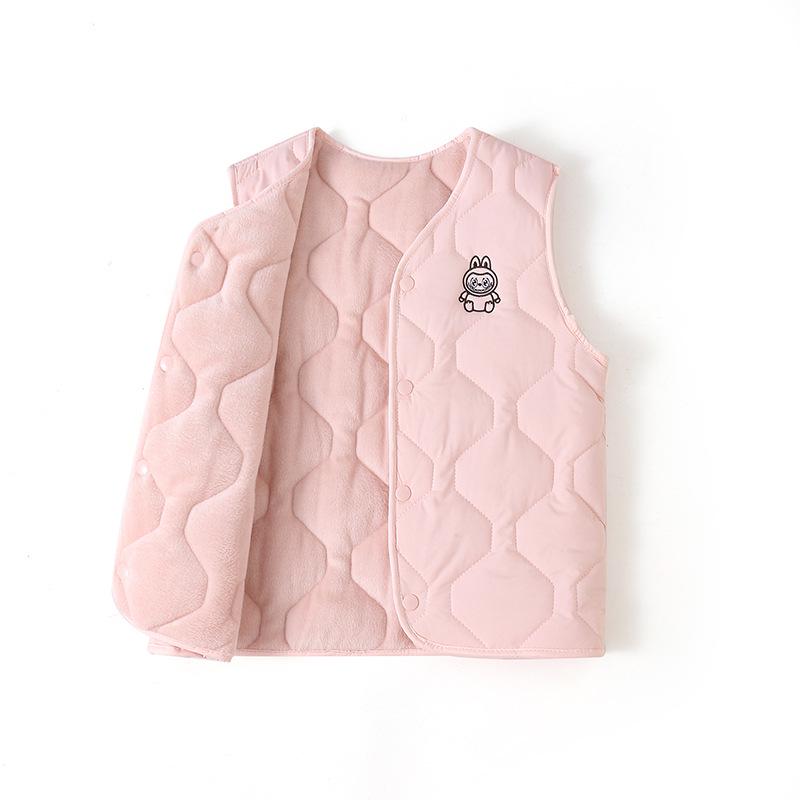 Children's Trendy Cotton Down Vest - Autumn & Winter Sleeveless Jacket for Boys & Girls