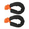 2 Pcs 13mm Soft Shackle 44092 Lbs Breaking Force High Tear Resistance Portable Soft Recovery Tow Strap for Truck SUVs