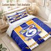 Custom Name Bedding Set 3 PiecesCardiff City Print Duvet Cover + 2 Pillowcases Soft Bed Decor