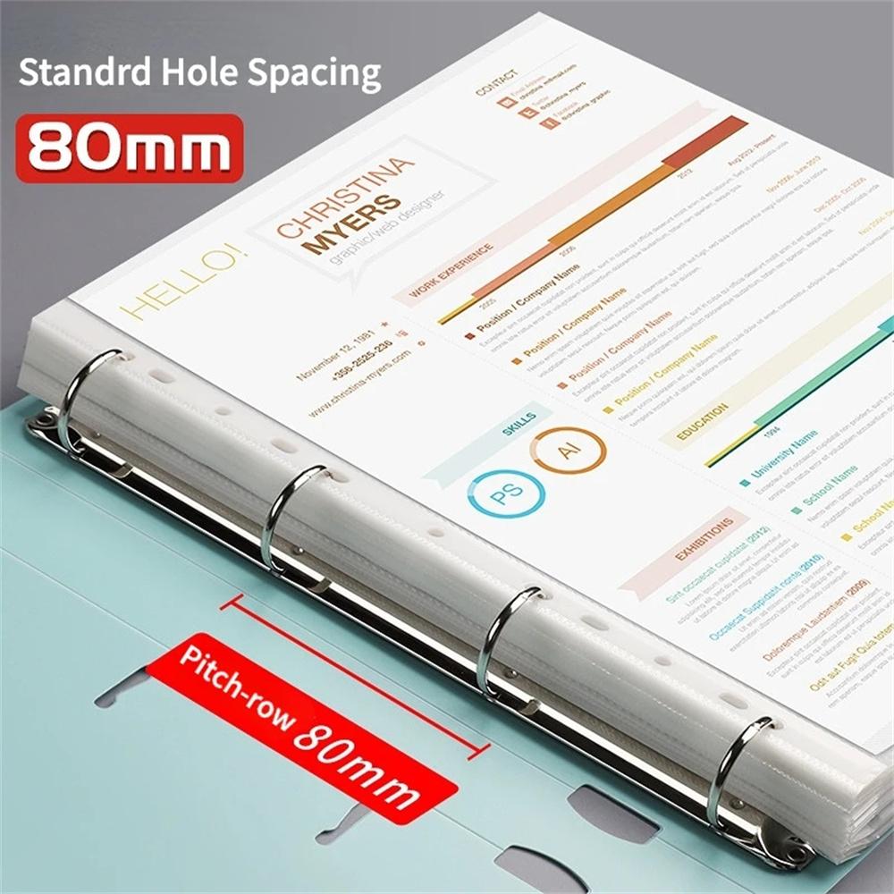 A4 Binder Folder File Folders Office Document Organizer File Binder 240 Sheets Capacity Desk Organizer Office Students Supplies