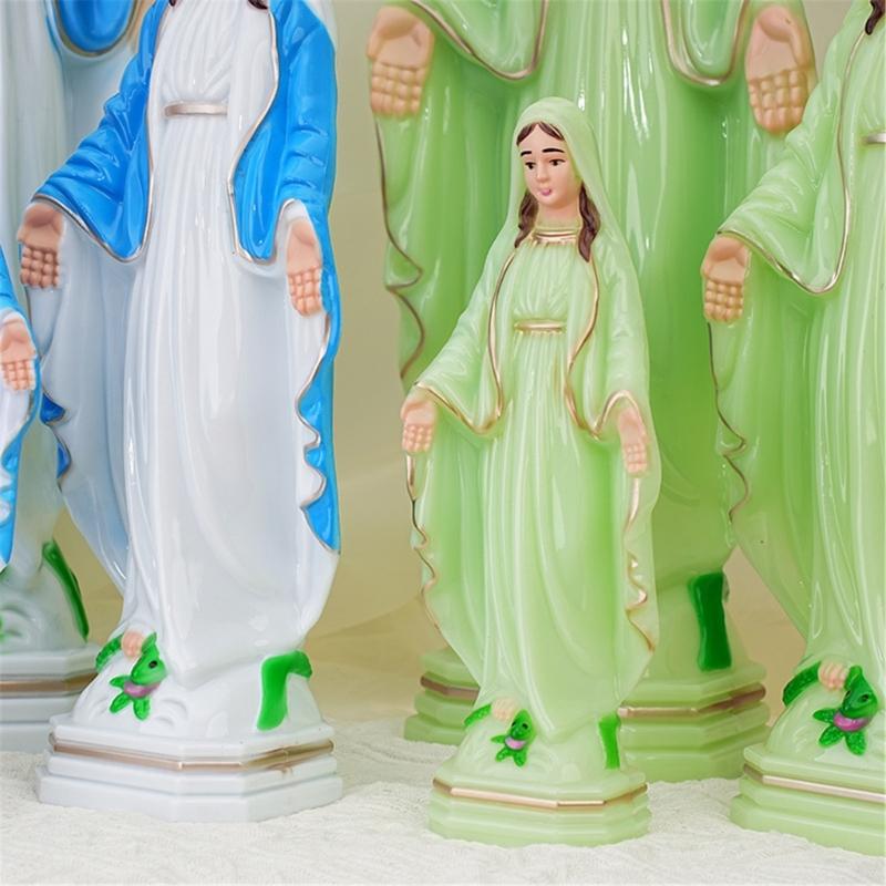 Catholic Statue Sculpture Virgins Mother Marys Statues Figurines Desktop Ornament Our Lady of Blesseds Mother Statues
