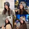Knitted Bear Wool Blend Winter Hat With Warmth For Girls And Teens