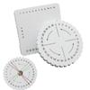 2pcs/set Round&Square Bracelet Knitting Kumihimo Disc Disk Tray Braided Rope Knot Weaving Jewelry Desgin Board Jewelry Tool