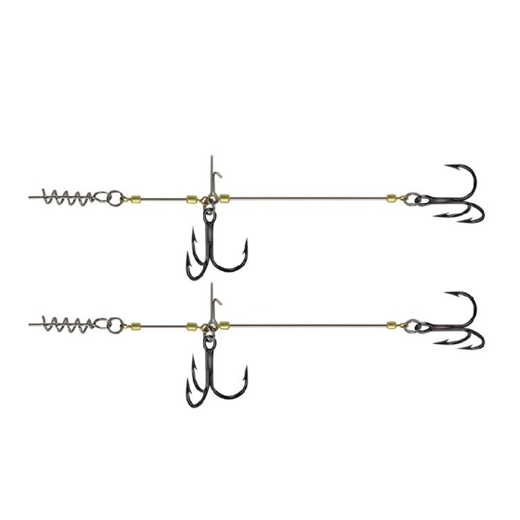 Professional Grade Fishing Rigs Set with Snap Lock Connectors and Compacts Storage for Travel Anglers